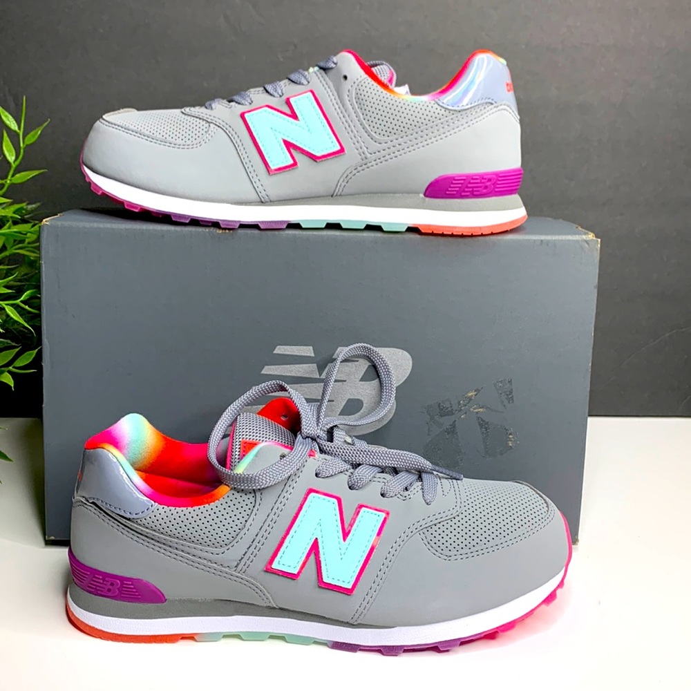 New Balance Kids 574 Classic Steel Bali Blue